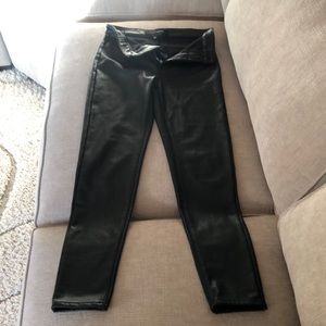 Ashley Mason black like leather pants.  Size 26.  Nordstrom.  Straight leg